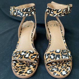 Leopard print sandals